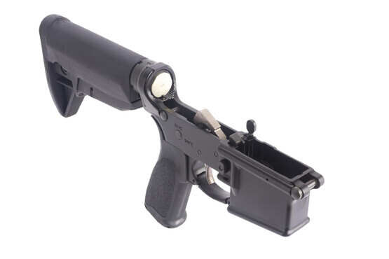 complete ar blemished lower receiver from bravo company mfg is made out of 7075 aluminum and is low shelf rdias compatible